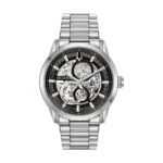 Sutton 43 mm – Czarny szkielet na pasku