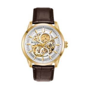 Sutton 43 mm – szkielet w kolorze srebrnym i złotym