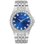 Zegarek męski Bulova Dress/Classic Crystal ze stali nierdzewnej