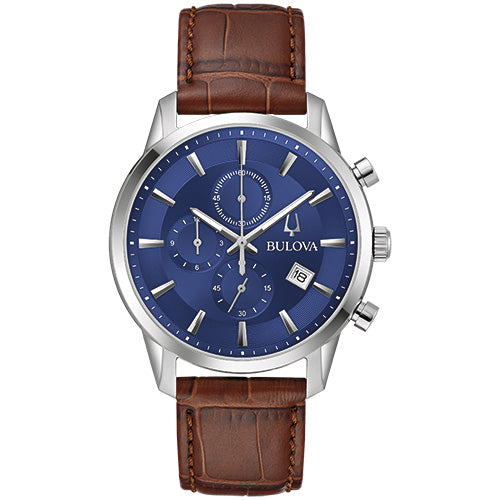Sukienka Bulova/Klasyczna męska Bulova ze stali nierdzewnej