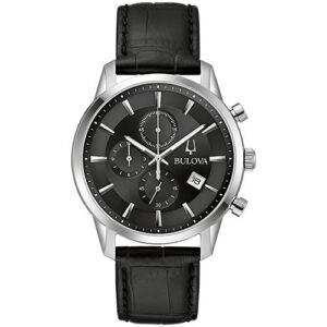 Sukienka Bulova/Klasyczna męska Bulova ze stali nierdzewnej