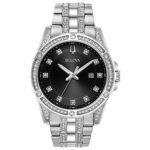 Zestaw Bulova Box Set Bul Crystal męski ze stali nierdzewnej