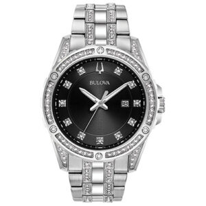 Zestaw Bulova Box Set Bul Crystal męski ze stali nierdzewnej