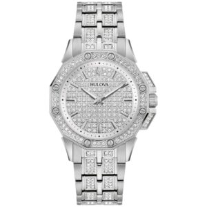 Zegarek damski Bulova Dress/Classic Crystal ze stali nierdzewnej