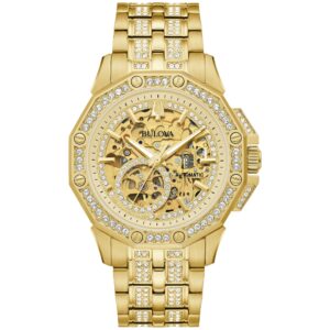 Zegarek męski Bulova Dress/Classic Crystal ze stali nierdzewnej