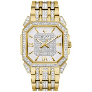 Zegarek męski Bulova Dress/Classic Crystal ze stali nierdzewnej