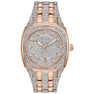 Zegarek męski Bulova Dress/Classic Crystal ze stali nierdzewnej