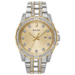 Zegarek męski Bulova Dress/Classic Crystal ze stali nierdzewnej
