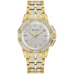 Zegarek damski Bulova Dress/Classic Crystal ze stali nierdzewnej