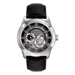 Sutton 42 mm – czarny ze skórzanym paskiem