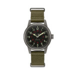 Zegarek Hack 38 mm – czarny ze skórzanym paskiem